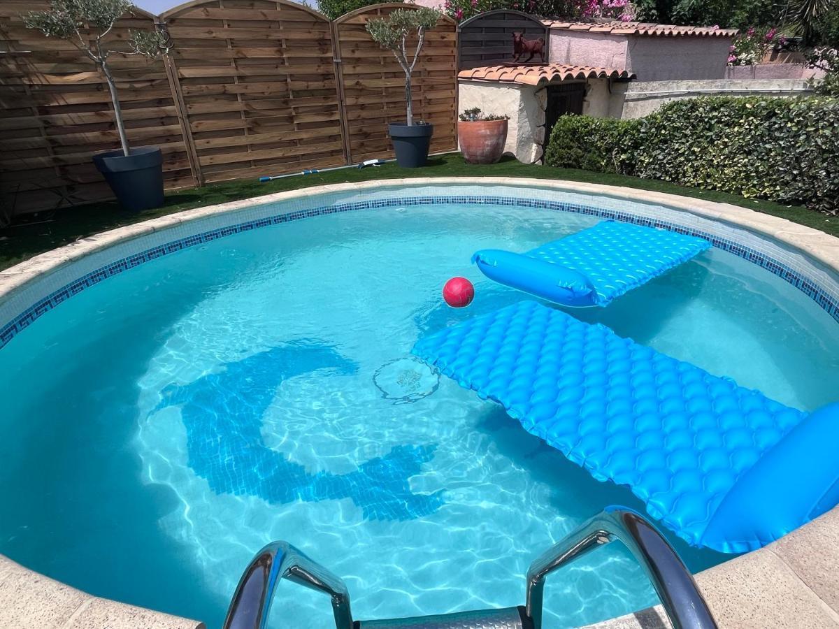 Piscine Cosy, 3 Chambres, 3 Sdb, Havre De Paix A 10 Min Des Plages Mauguio Bagian luar foto