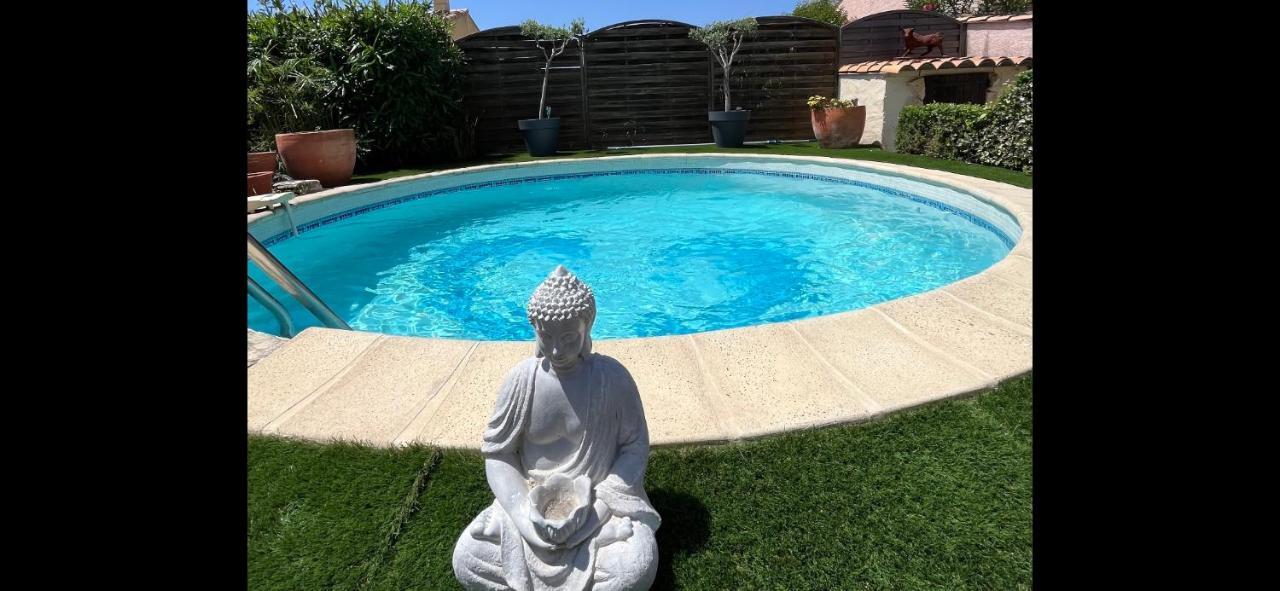 Piscine Cosy, 3 Chambres, 3 Sdb, Havre De Paix A 10 Min Des Plages Mauguio Bagian luar foto