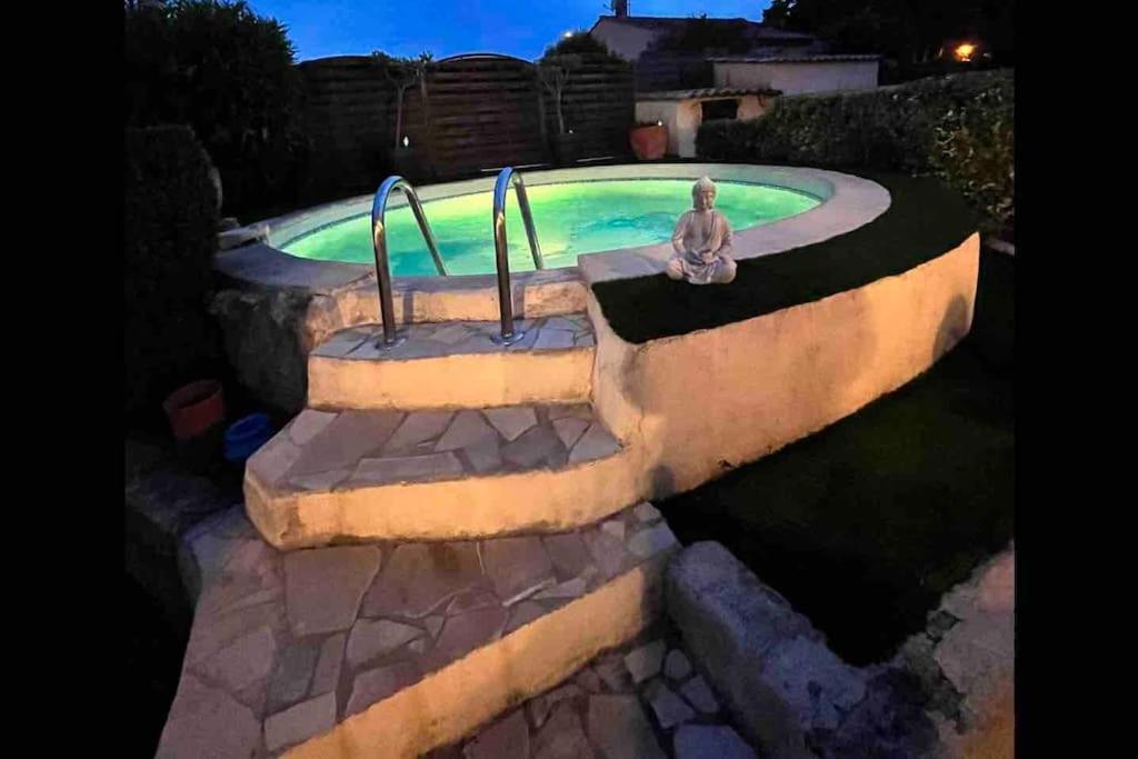 Piscine Cosy, 3 Chambres, 3 Sdb, Havre De Paix A 10 Min Des Plages Mauguio Bagian luar foto